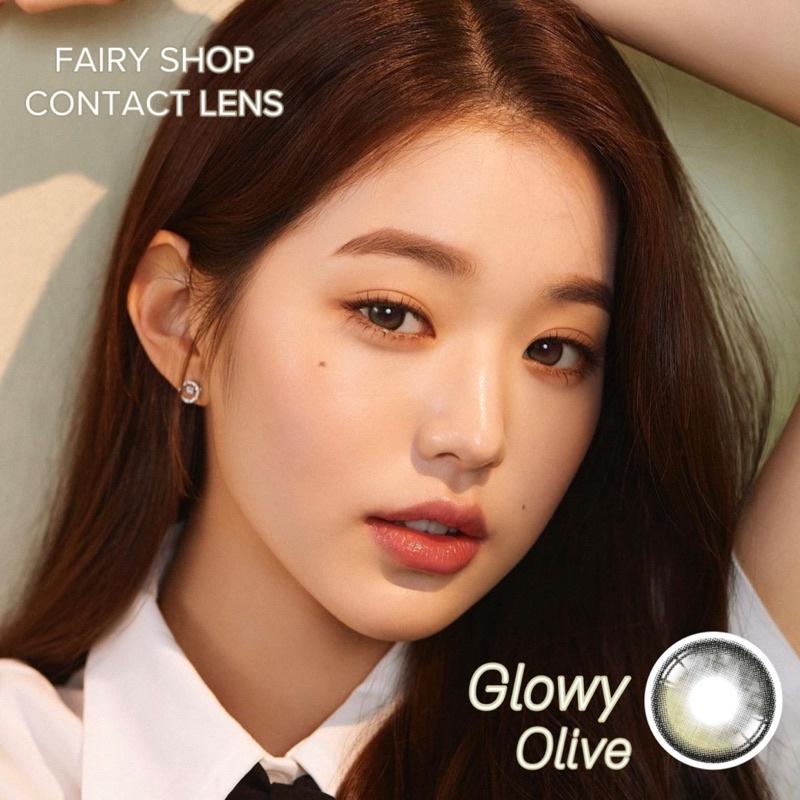 Kính Áp Tròng Glowy Olive 14.2 - FAIRY SHOP CONTACT LENS - Độ 0 đến 8