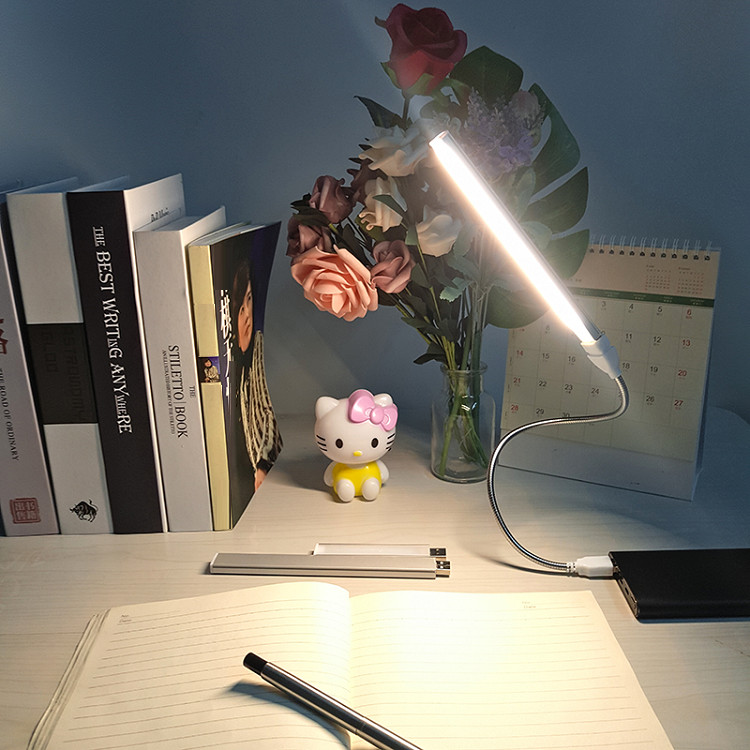 Đèn led thanh ngang cắm cổng USB siêu sáng cảm ứng chạm siêu nhạy 21 led