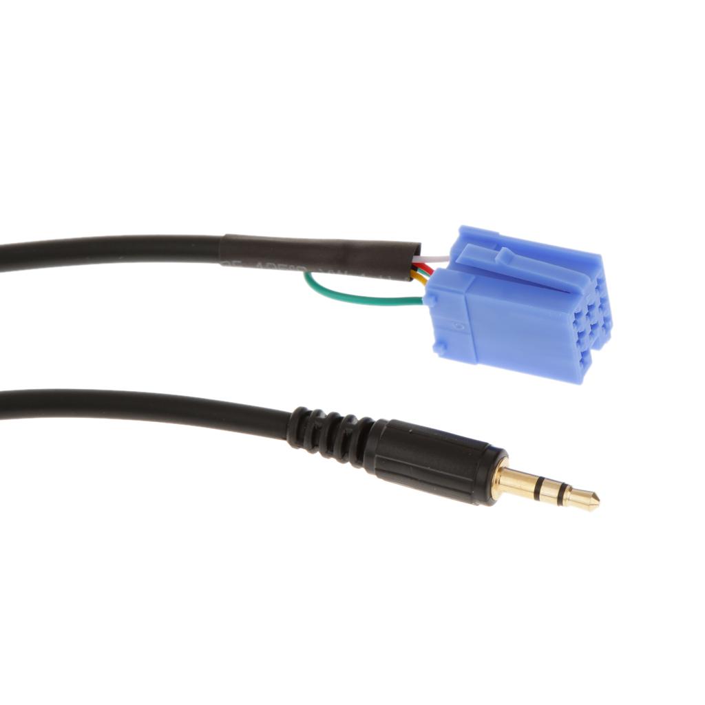 Car Radio 3.5mm Aux Music Adapter Cable for iPod iPhone Mp3 for Smart 450