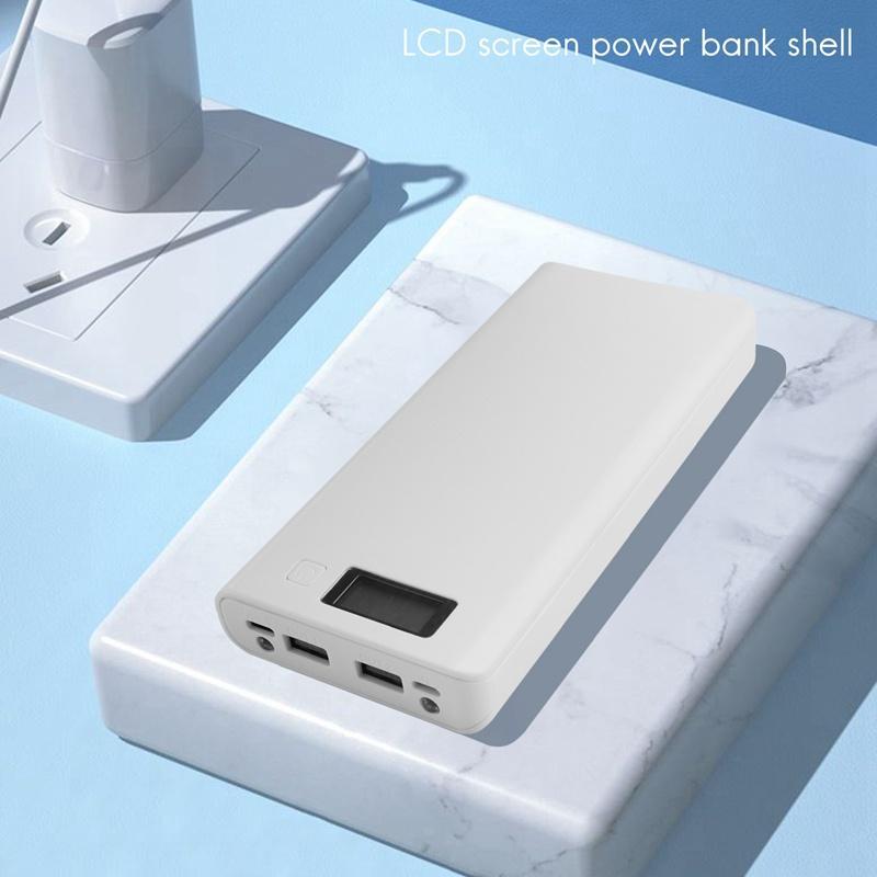 Hộp Pin Dự Phòng Tự Làm 8x18650 Hai Cổng USB Màn Hình LCD 18650