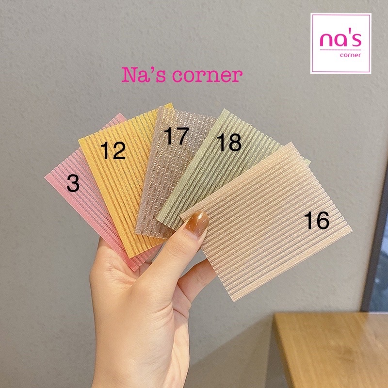 Miếng dán tóc dán mái tự dính hình chữ nhật size to giúp cố định tóc cho trang điểm rất tiện lợi