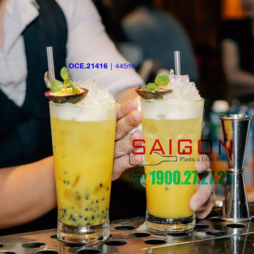 Ly Thủy Tinh Ocean Ethan Long Drink 445ml | B21416 , Nhập Khẩu Thái Lan