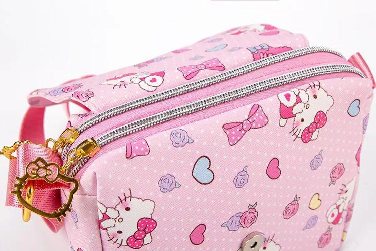 Hoạt Hình Túi Xách Thời Trang Mới Hello Kitty Túi Nữ Da Đeo Chéo Túi Đeo Vai Cinnamoroll Dây Kéo Túi Đựng Điện Thoại