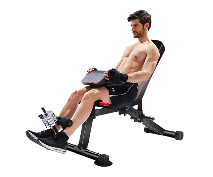 Ghế tập gym đa năng kèm dây kéo đàn hồi KK022D, tải trọng tối đa 120kg, có thể gập gọn dễ dàng