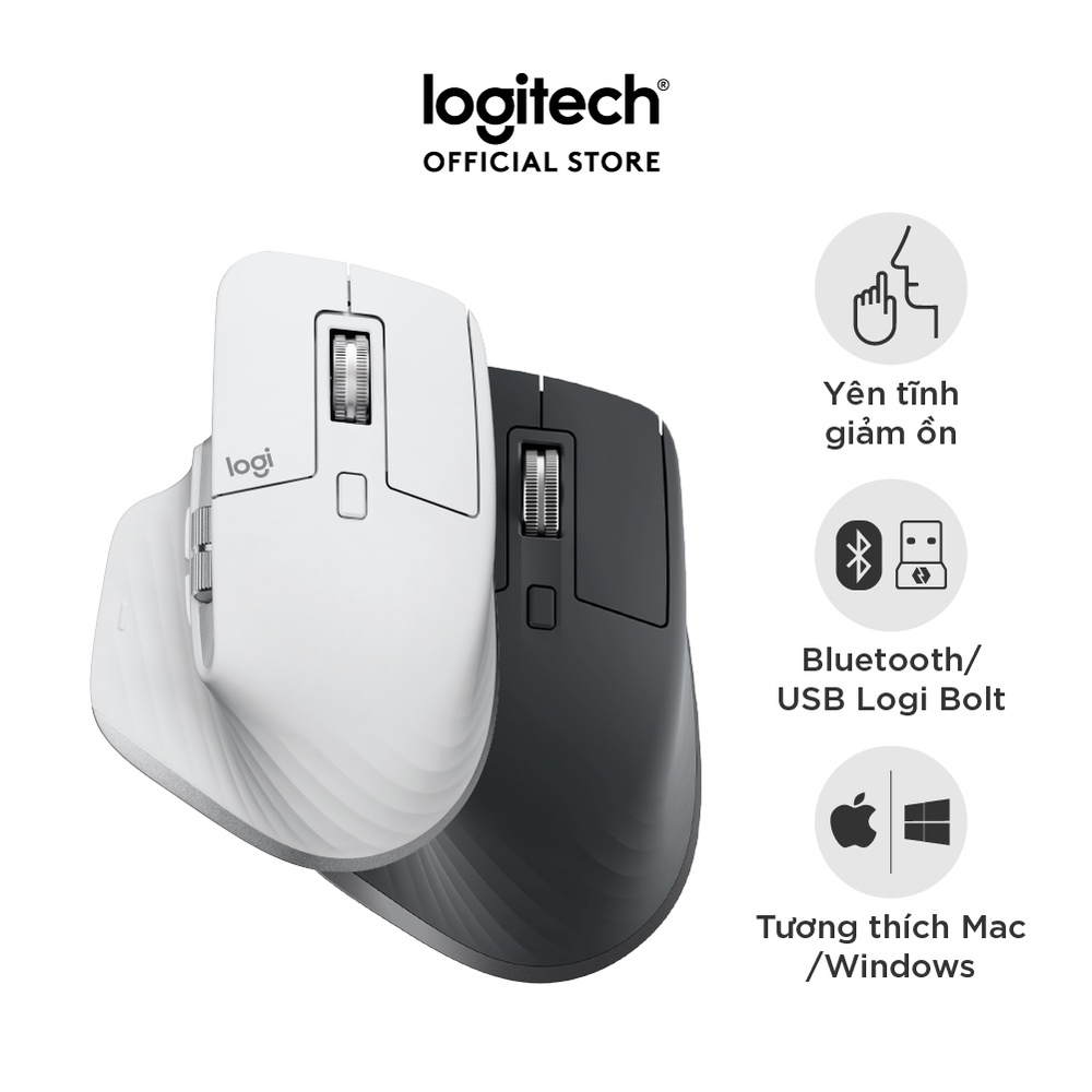Chuột không dây Bluetooth Logitech MX Master 3s - Hàng Chính Hãng
