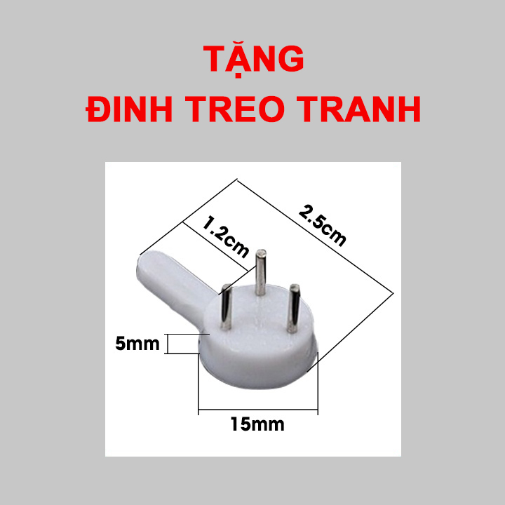 Tranh Treo Tường Làm Theo Yêu Cầu, Chất Liệu Canvas, Kích Thước 30x40cm