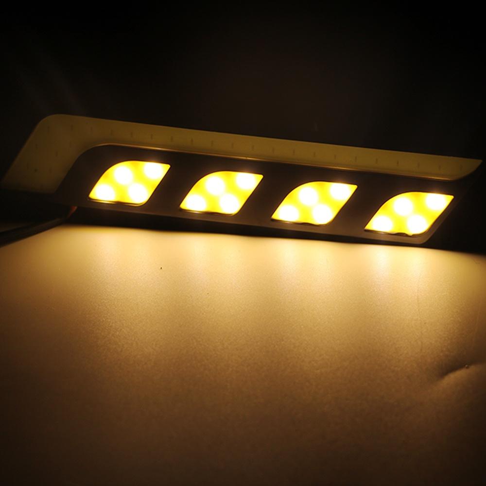Set 2 đèn LED DRL siêu sáng chống sương mù chạy ban ngày cho xe hơi