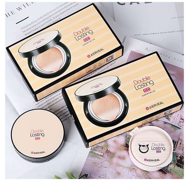 Phấn Nước A'ERVEAL Double Lasting CC (Kèm Lõi Thay