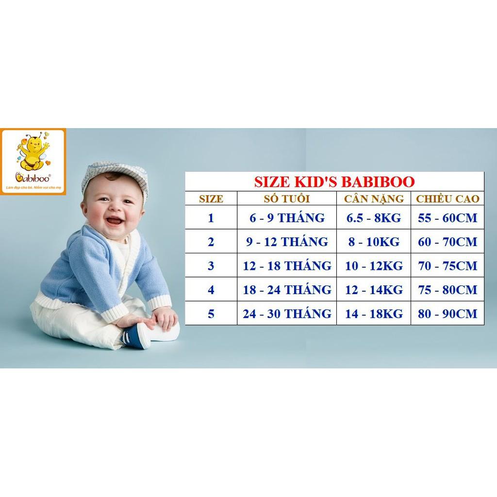 Bộ bé gái cánh tiên in hình đáng yêu BABIBOO – BB145