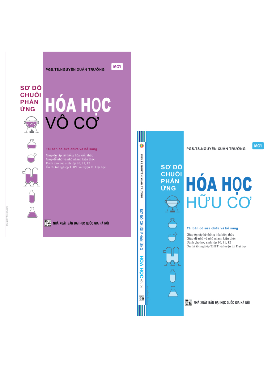 Combo Sơ Đồ Chuỗi Phản Ứng Hóa Học - Vô Cơ + Hữu Cơ (Bộ 2 Cuốn) -KV