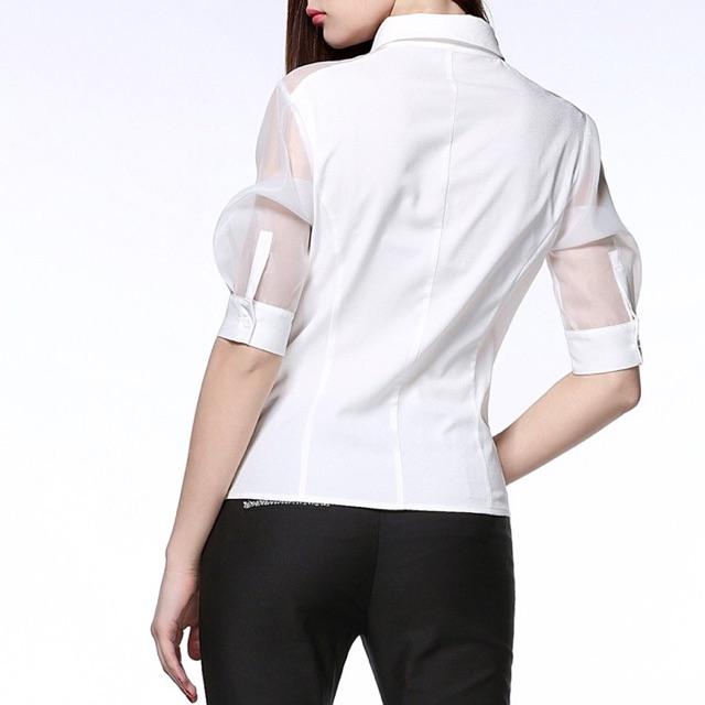 Áo sơ mi trắng phối size s-6xl