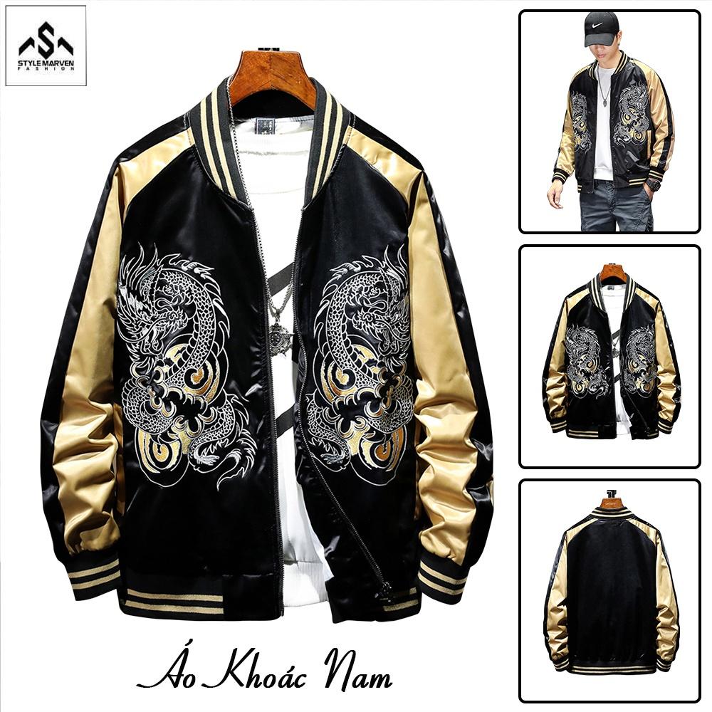 Áo Khoác Bomber Nam Nữ STYLE MARVEN In Họa Tiết Rồng Cuộn - AO KHOAC 9000030