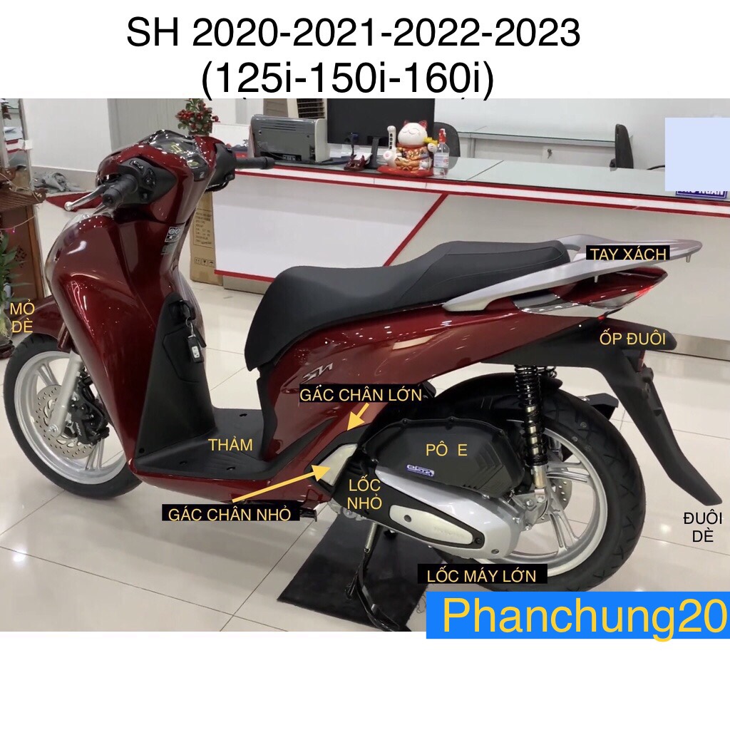 THẢM ĐỂ CHÂN DÙNG CHO ĐỜI XE SH 2020 2021 2022 2023 - 125i 150i 160i