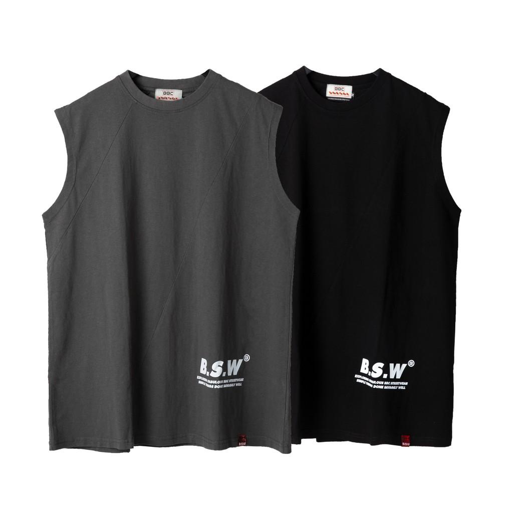 Áo TankTop BSW mẫu trơn Cotton cao cấp