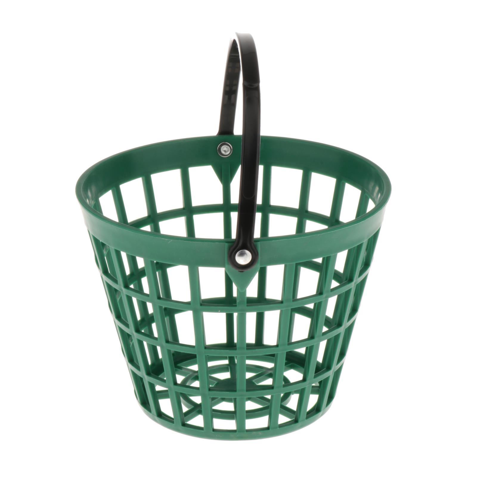 Unbreakable Golf Ball Basket, Golfball Container with Handle Ball Holder Contains 25/50/100 Balls Range Accessories