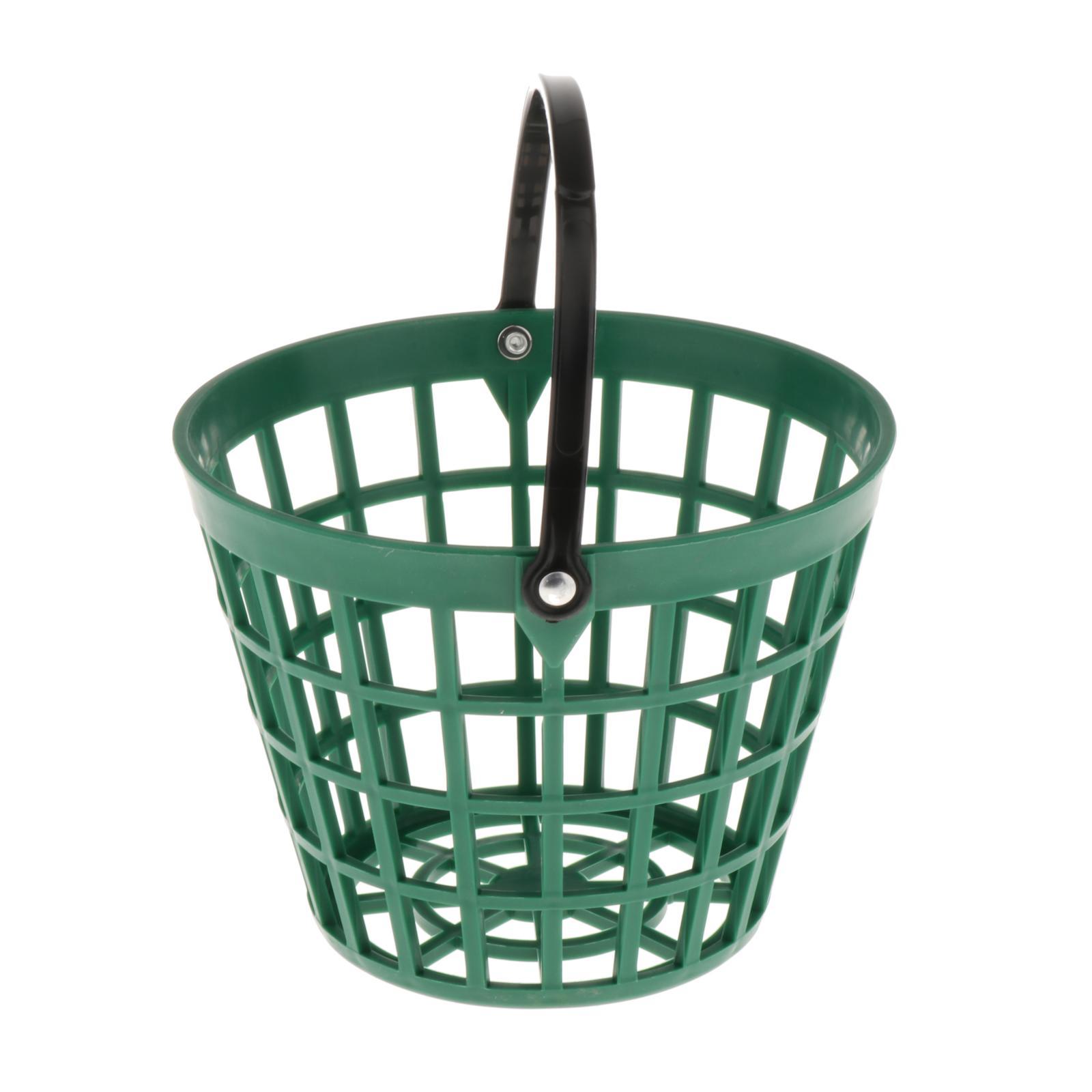 Solid Golf Ball Basket Golf Range Bucket Storage Organizer Holds 25 Balls