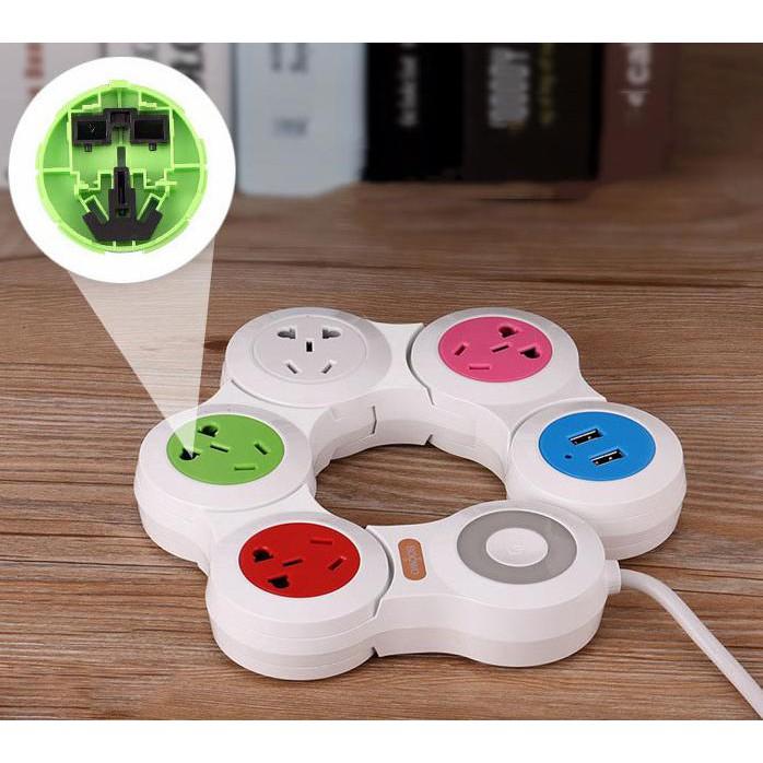 Ổ cắm bẻ cong USB Charger