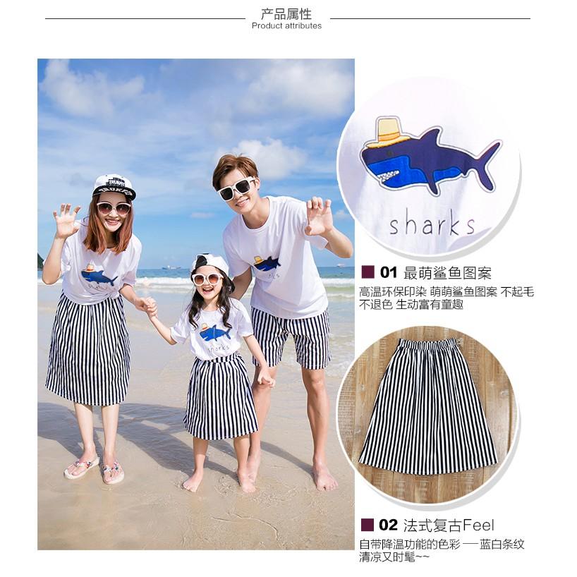 SET ÁO GIA ĐÌNH HÌNH CÁ MẬP