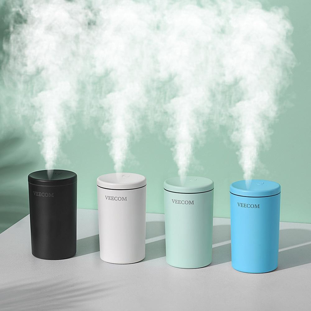 Máy tạo ẩm không khí mini khuyếch tán mùi hương có đèn LED dành cho văn phòng, xe hơi.