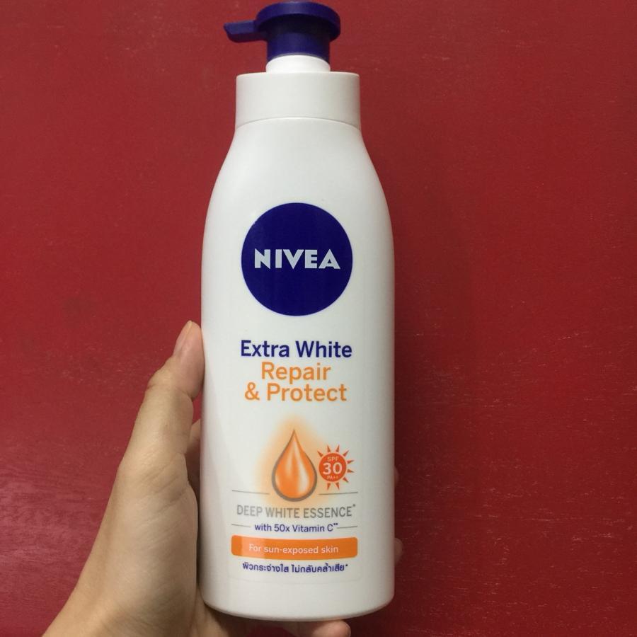 Sữa Dưỡng Thể Dưỡng Trắng NIVEA Giúp Phục Hồi &amp; Chống Nắng SPF 30 (350ml) - 88311