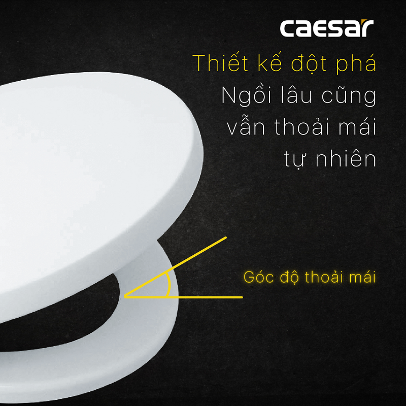 Nắp nhựa đóng êm bàn cầu trẻ em Caesar - M284 - Hàng chính hãng