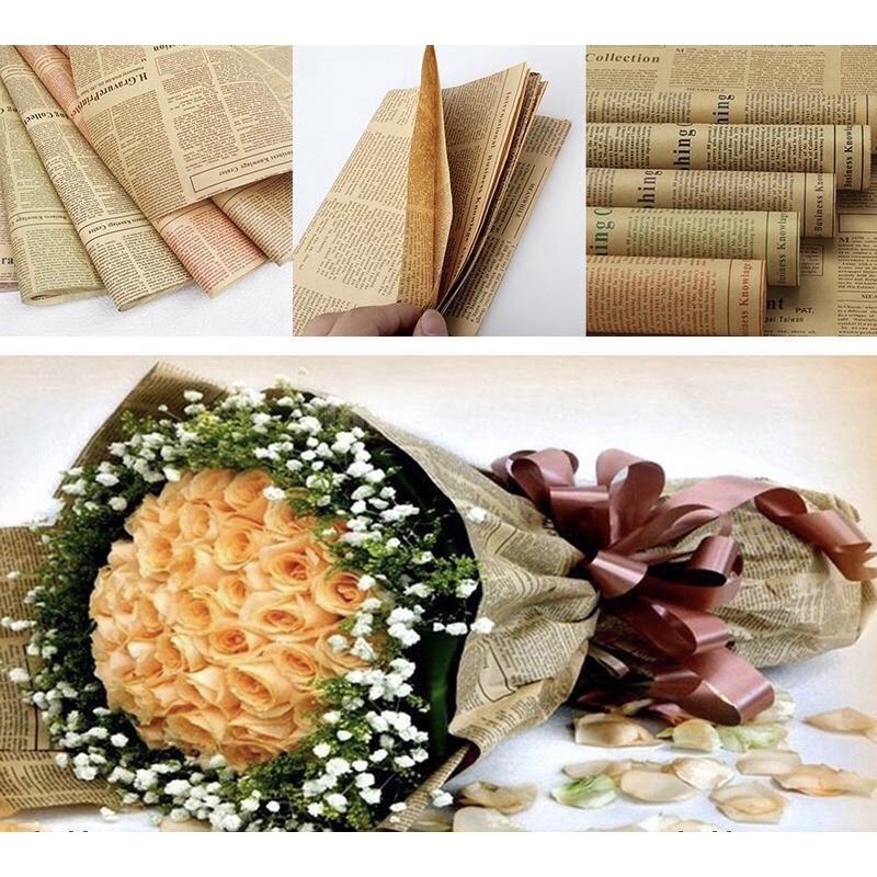 10 tờ giấy báo bọc quà / bọc hoa