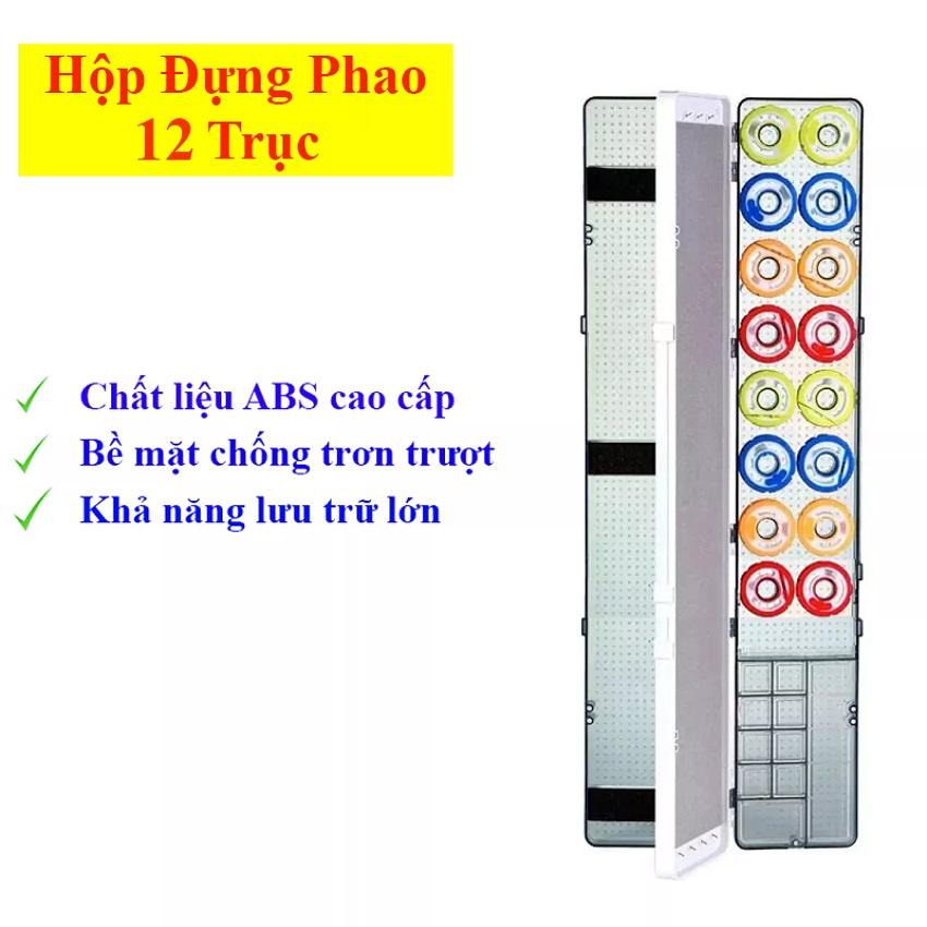 Hộp Đựng Phụ Kiện Câu Đài, Hộp Đựng Phao Câu Cá ABS Đa Năng Kèm Trục Silicon Cao Cấp HPK13