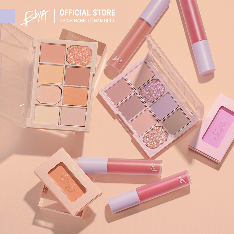 Combo 1 Phấn mắt Bbia Last Shadow Palette Love Series + 1 Bbia Never Die Tint Ver 2 tặng 1 túi Hologram