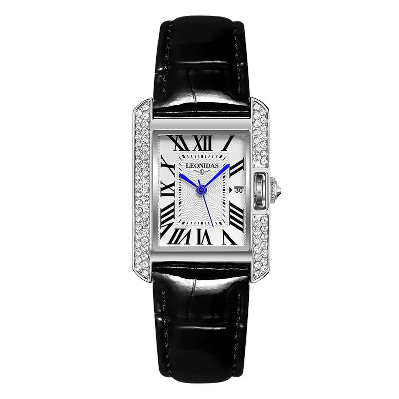 Đồng hồ nữ chính hãng LEONIDAS LD8019-1 Kính sapphire ,chống xước ,Chống nước 30m ,Bảo hành 24 tháng,Máy điện tử,dây da cao cấp, thiết kế đơn giản dễ đeo