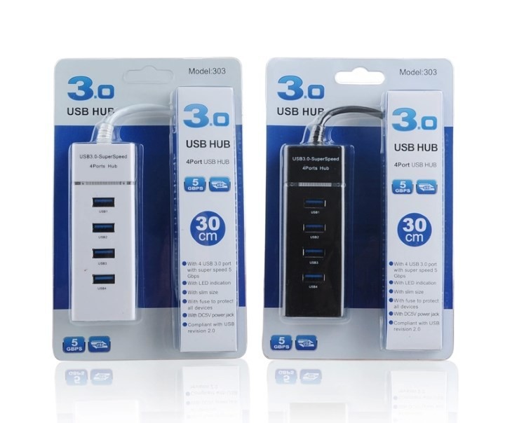 Hub chia cổng Usb 3.0 Cabos 303 - Hàng Chính Hãng