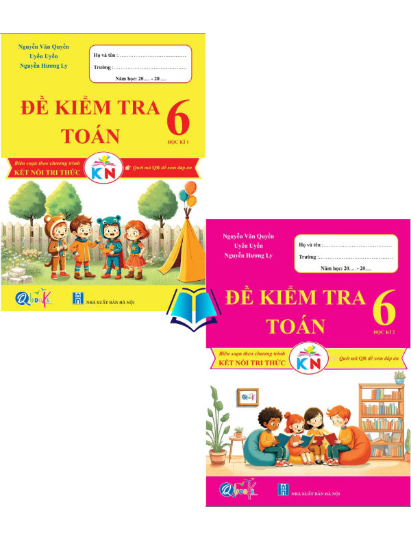 Sách - Combo Đề Kiểm Tra Toán Lớp 6 - Kết Nối Tri Thức Với Cuộc Sống (2 cuốn)