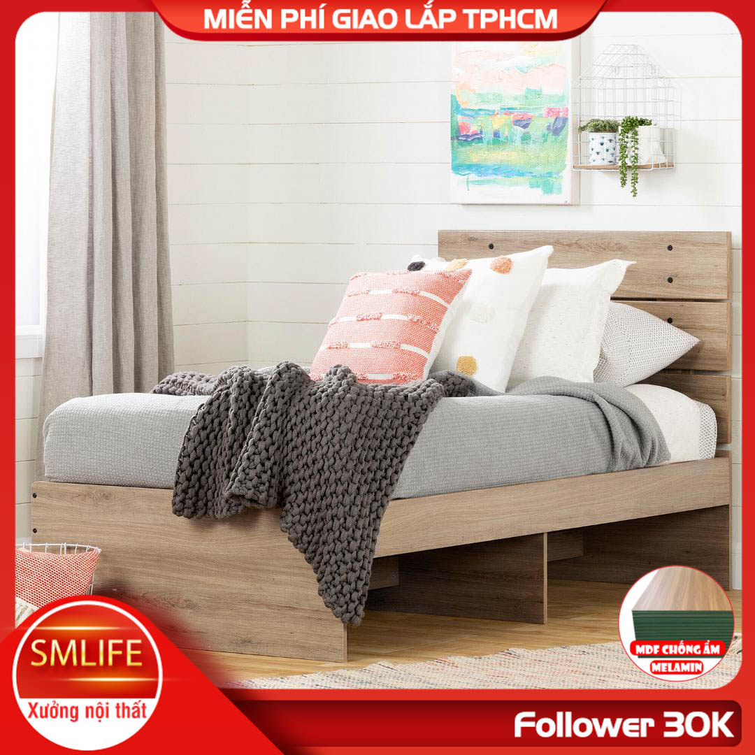 Giường ngủ bằng gỗ cho bé phong cách hiện đại SMLIFE Scarlett