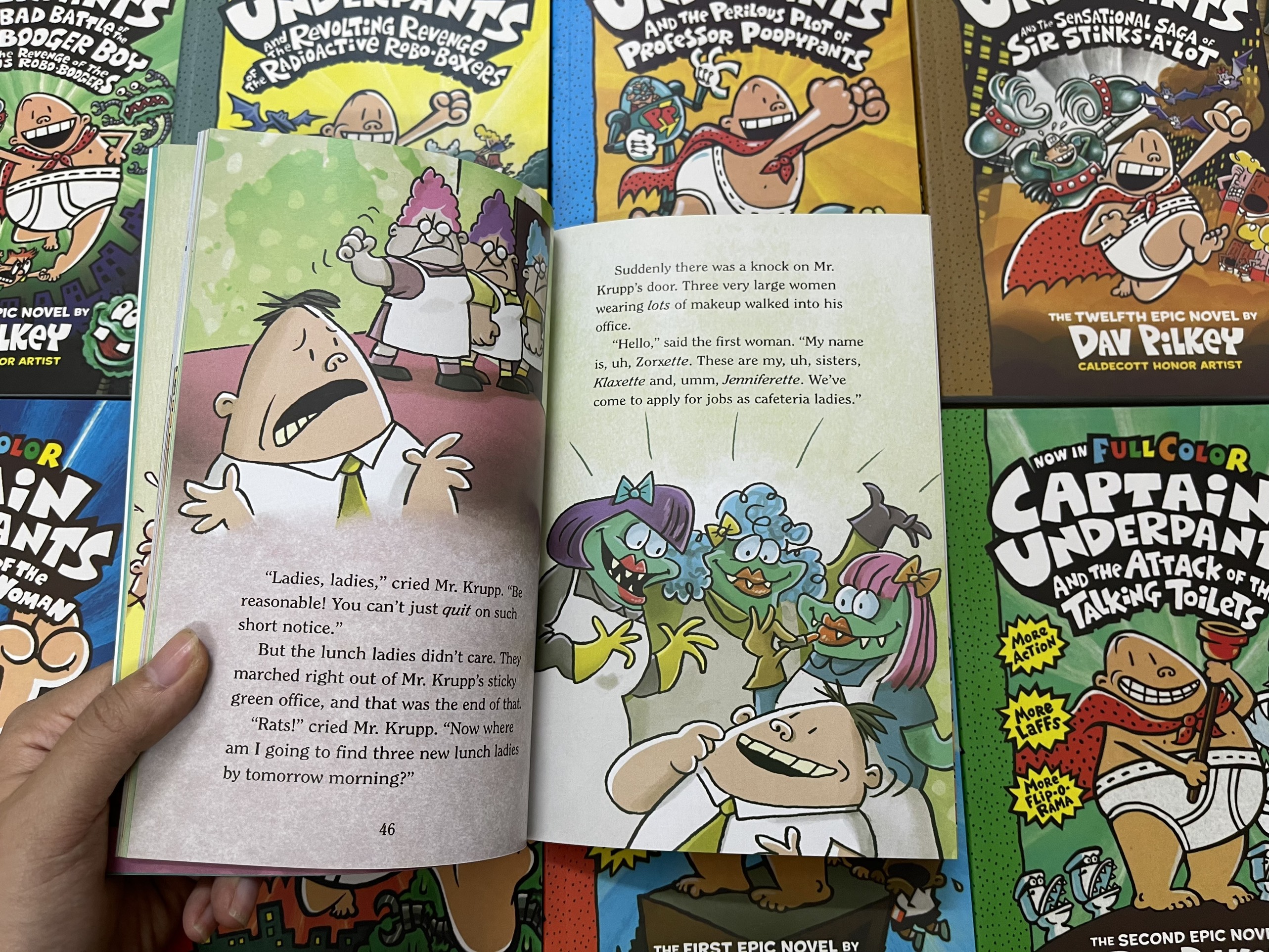 Thuyền trưởng quần chíp - captain underpants bộ nhập 12q