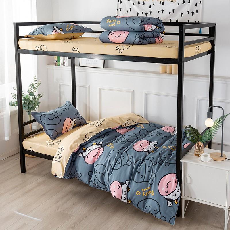 Bộ chăn ga gối drap Cotton Poly M2T bedding chăn ga Hàn Quốc miễn phí bo chun drap ga giường - Những chú bò