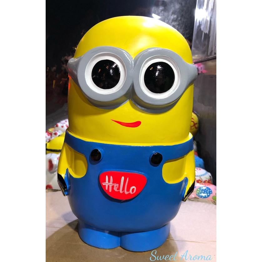Heo MINIONS Size Khủng Bằng Thạch Cao Cao Cấp Size 35cm * 25cm