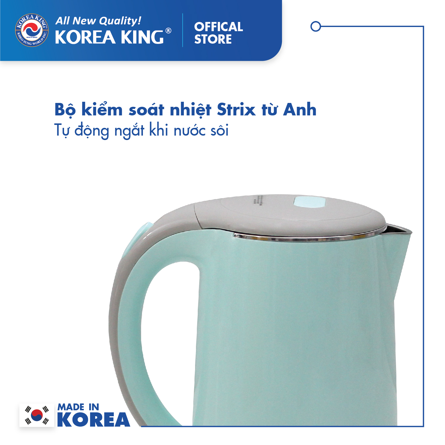 Bình đun siêu tốc Korea King PWP-17P/G ( Hàng chính hãng )