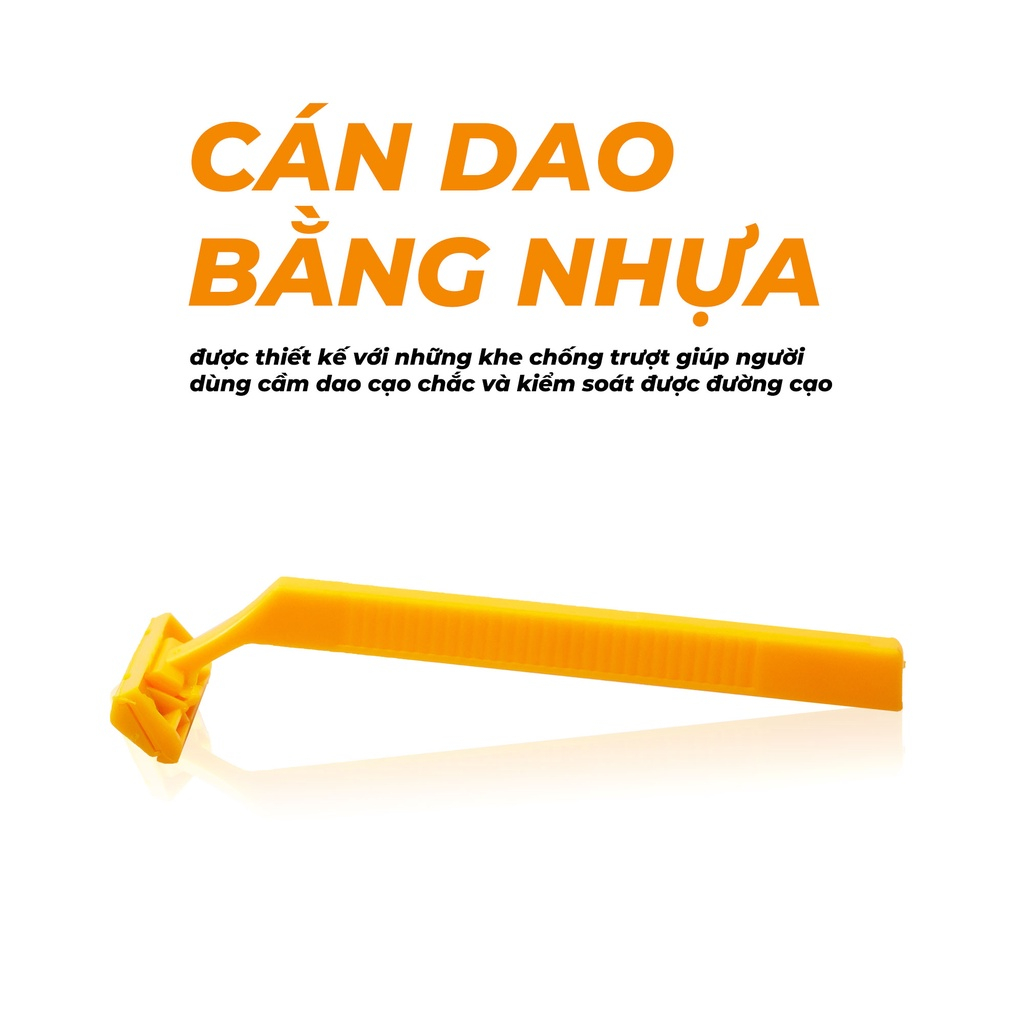 Dao Cạo Râu Avatar 2 Lưỡi Kép Thân Nhựa Dành Cho Nam Giới 1 Lần (A2-2401/1)