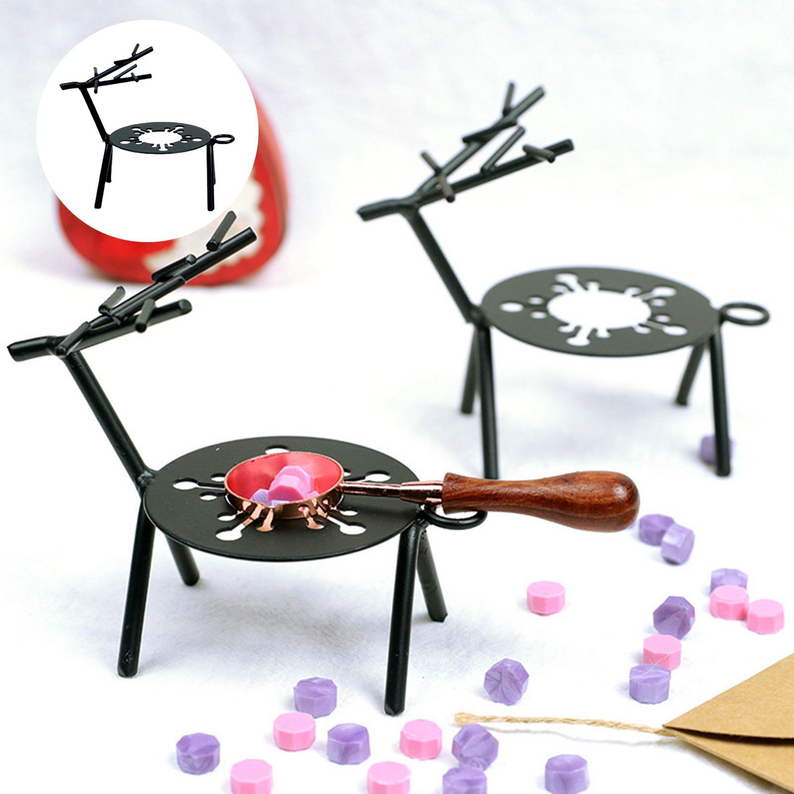 Mini Metal Reindeer Tealight Candle Holders Window Sill Holiday Dining Decor Simple and Elegant Lines Durable Rustic Finish .5x7x10cm
