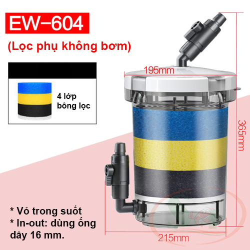 Lọc phụ Sunsun HW EW 603, 604 mini không bơm pre filter lọc thô