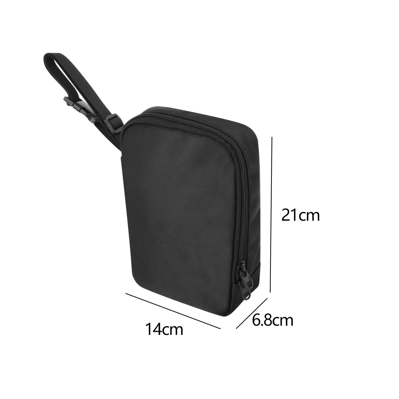 Storage Bag Digital Multimeter Carrying Case Multifunction Nylon Pouch Black