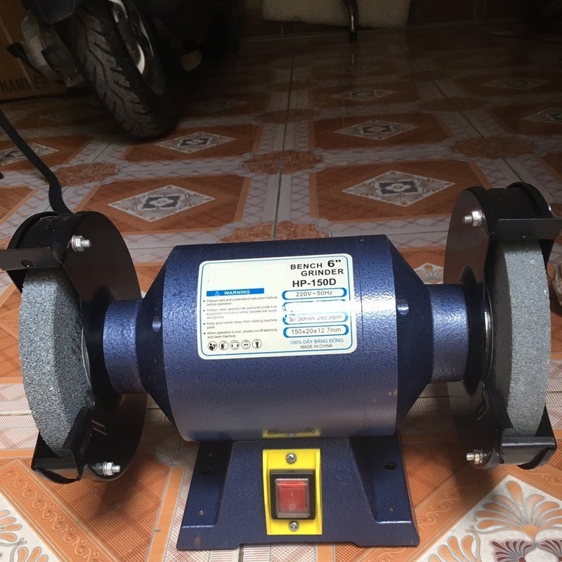 Máy mài 2 đá HP-150D - 1/3HP- 100% lõi đồng nguyên chất