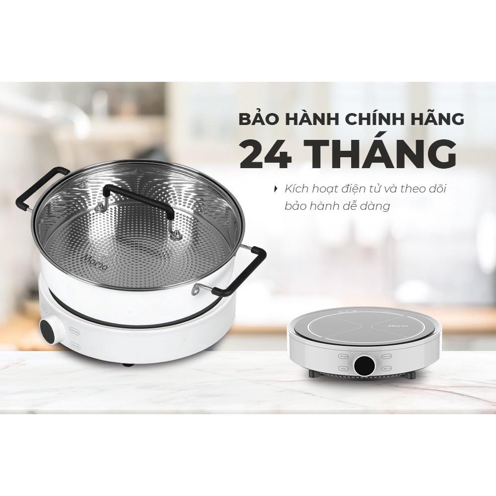 Bếp từ đơn Sunhouse Mama SHD6882, Công suất 2000W, Tặng kèm nồi lẩu, Hàng chính hãng - Bảo hành 24 tháng