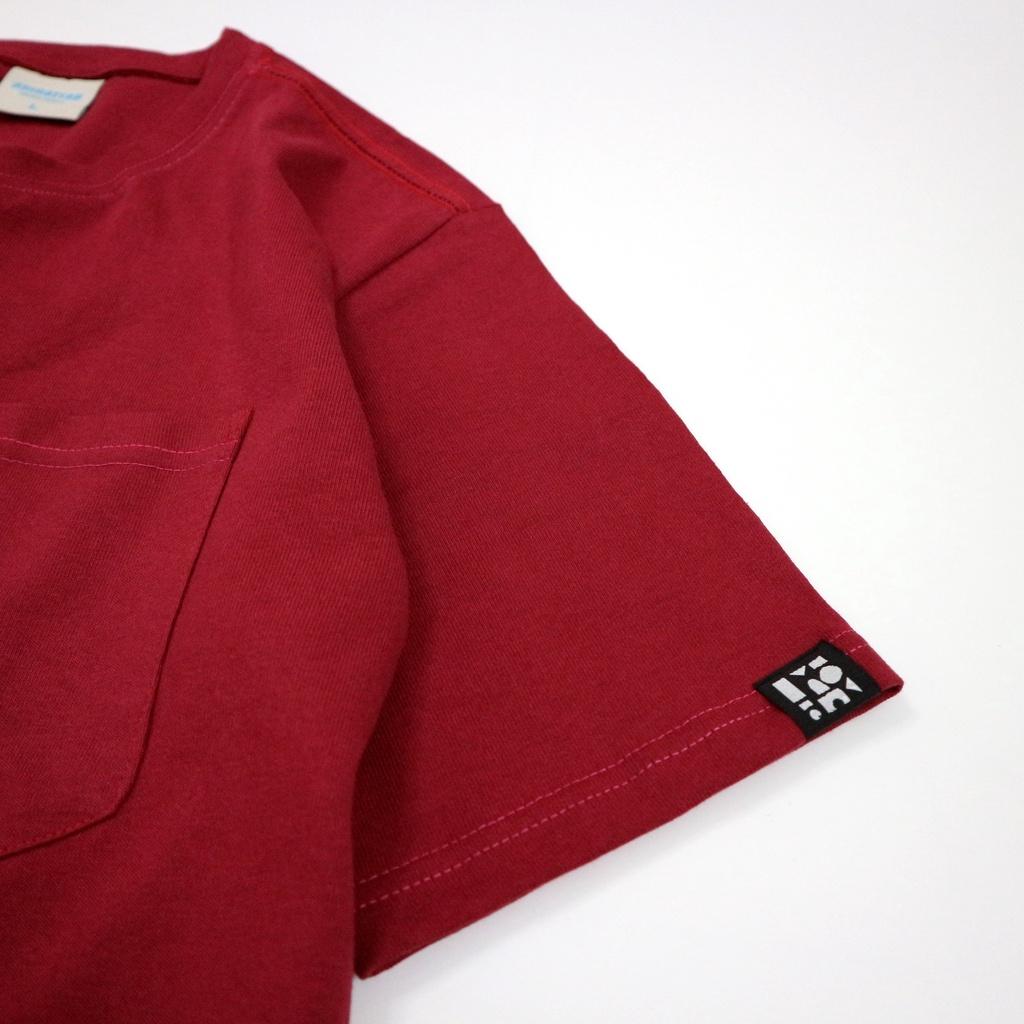 Áo Thun Phối Túi Đơn Giản Unisex Form Rộng