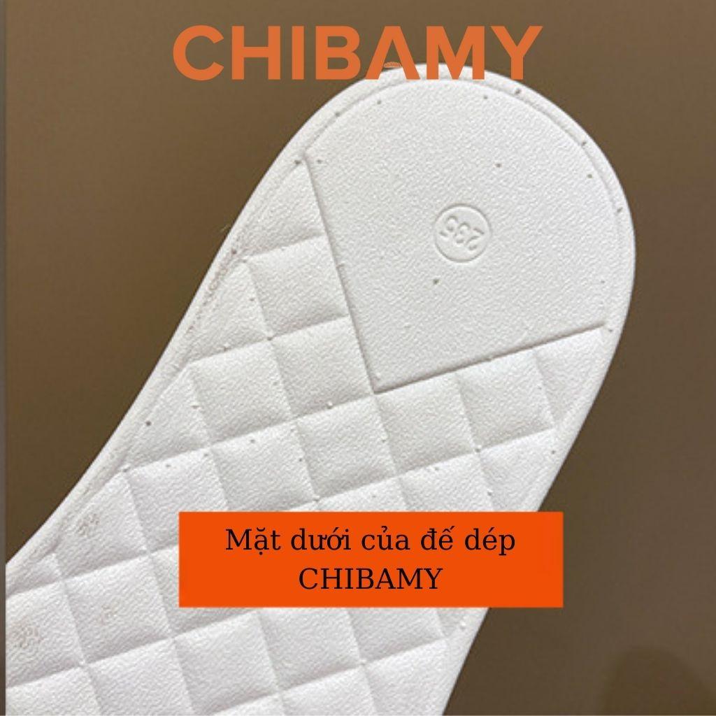 Dép nữ Thắt Nơ Da Mềm CHIBAMY đế bánh mì siêu nhẹ cao 3cm, Dép thời trang nữ tiểu thư 2022