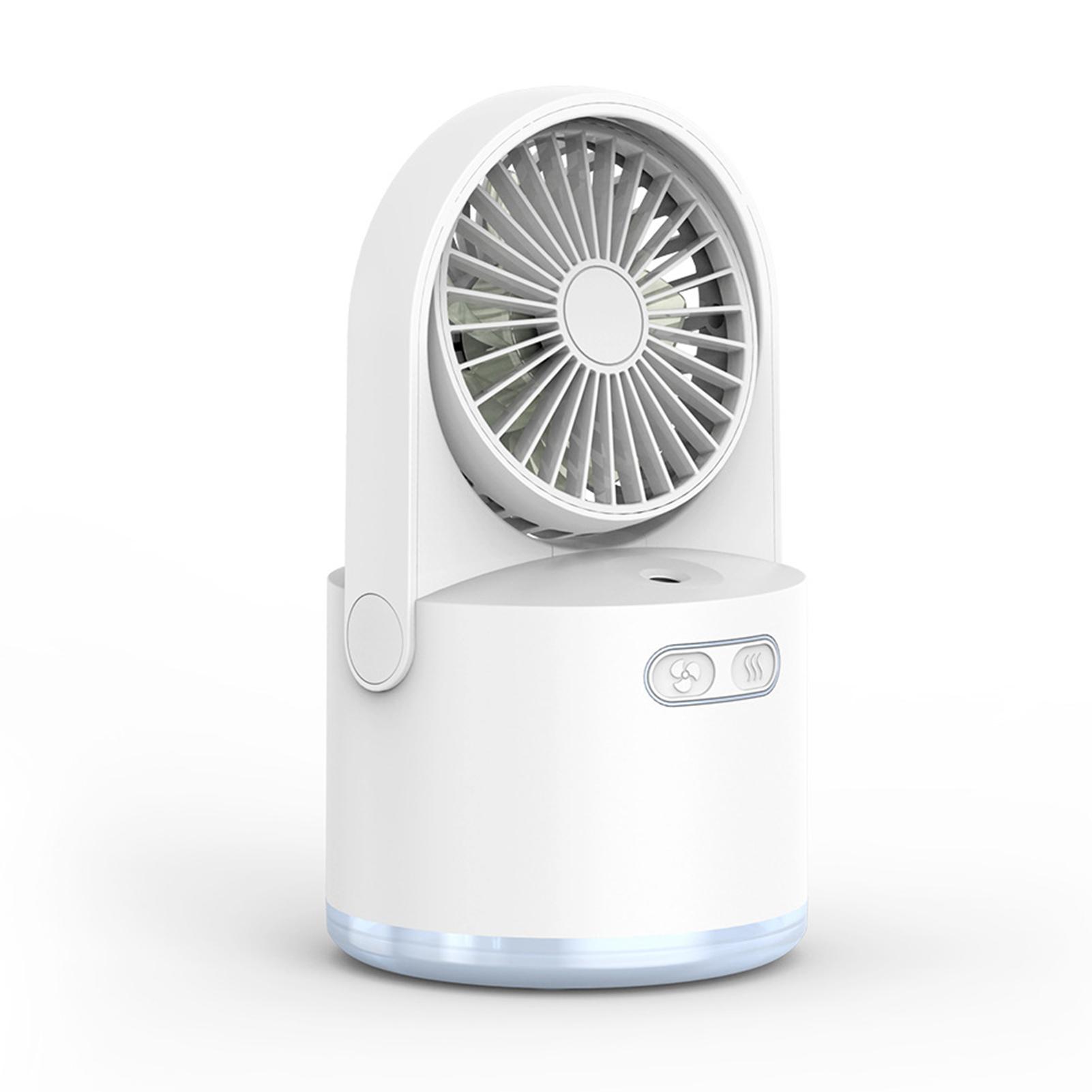 Quạt phun sương mini tạo ẩm dung tích 300ml để bàn, có đèn LED