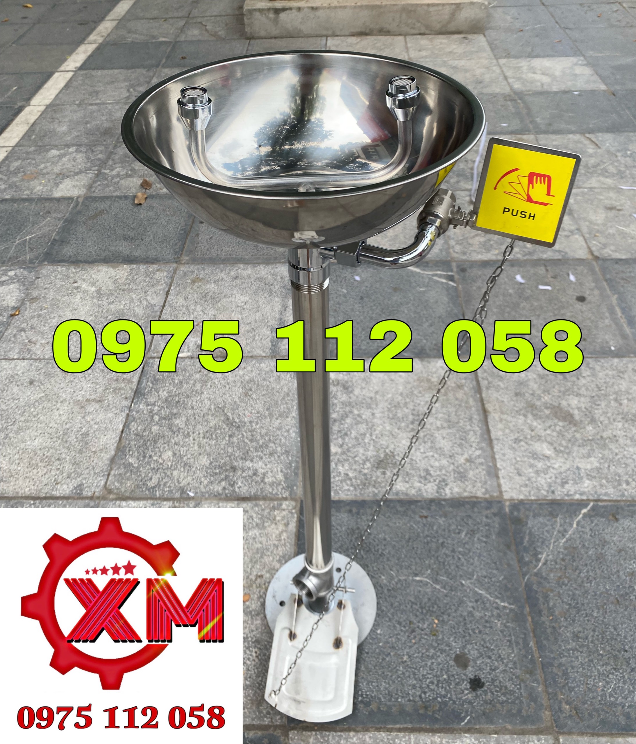 Bồn rửa mắt khẩn cấp cố định đứng