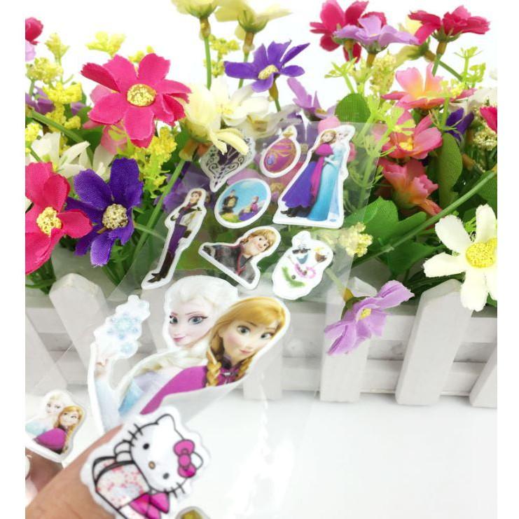 Nhãn Dán Sticker Trang Trí Hoạt Hình Công Chúa Disney (Giao Ngẫu Nhiên)