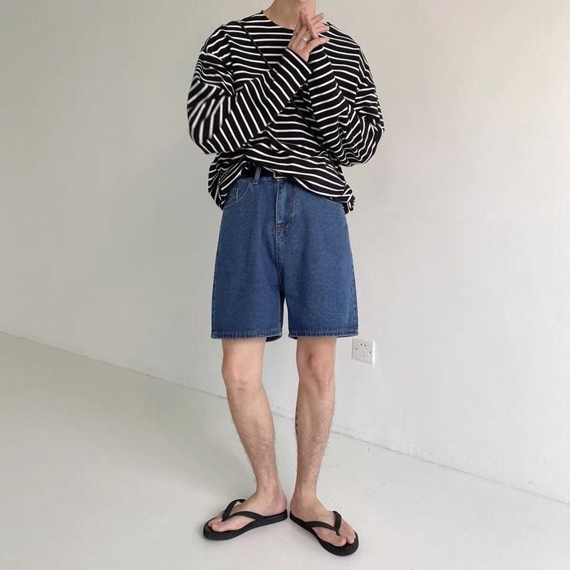 Quần Short jean trơn 2 màu