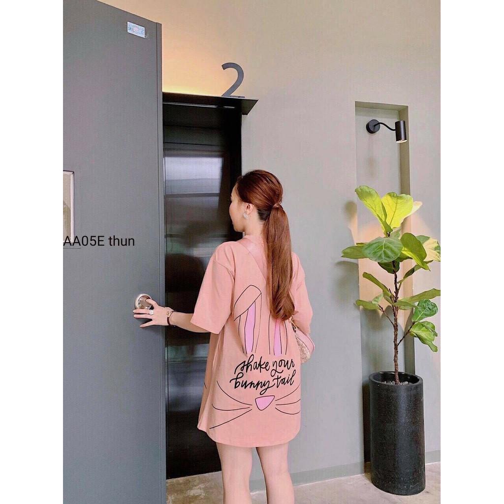 Đầm mặc nhà họa tiết thỏ cực xinh