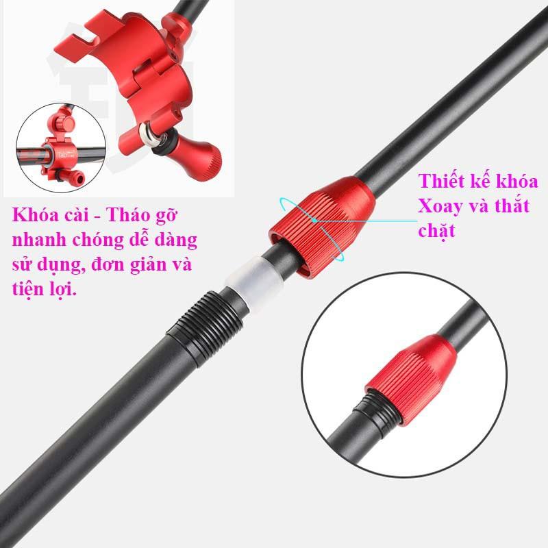 Ngoe Chống Cần Câu Đài, Gác cần Câu cá , câu Đơn Carbon Cao Cấp Siêu Bền LK-8